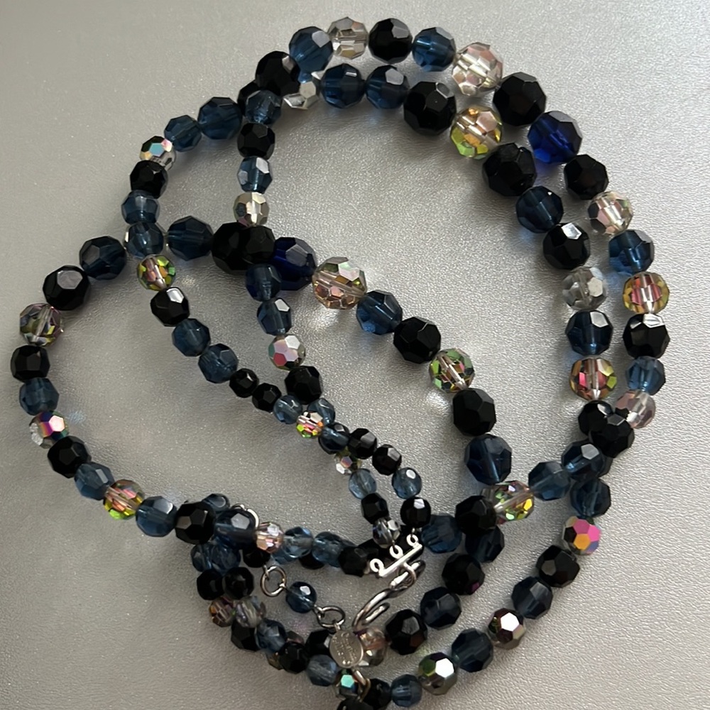 Christian Dior Vintage 1959 Givre Glass Collar Necklace - Picture 8 of 8